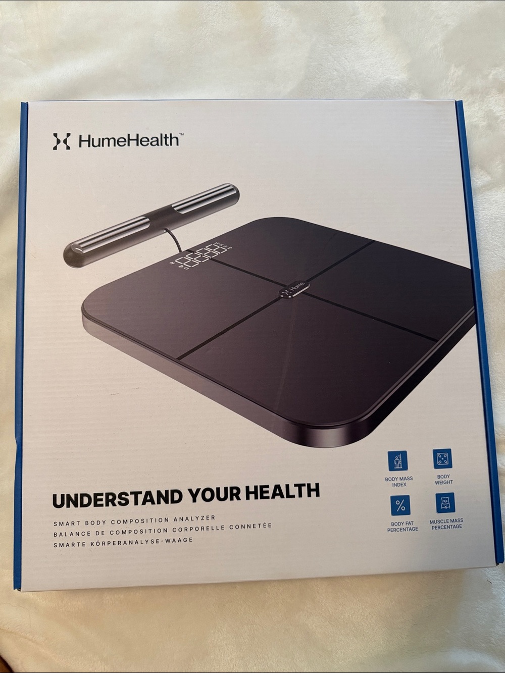 Hume Health Black Smart Body Composition Analyzer Scale